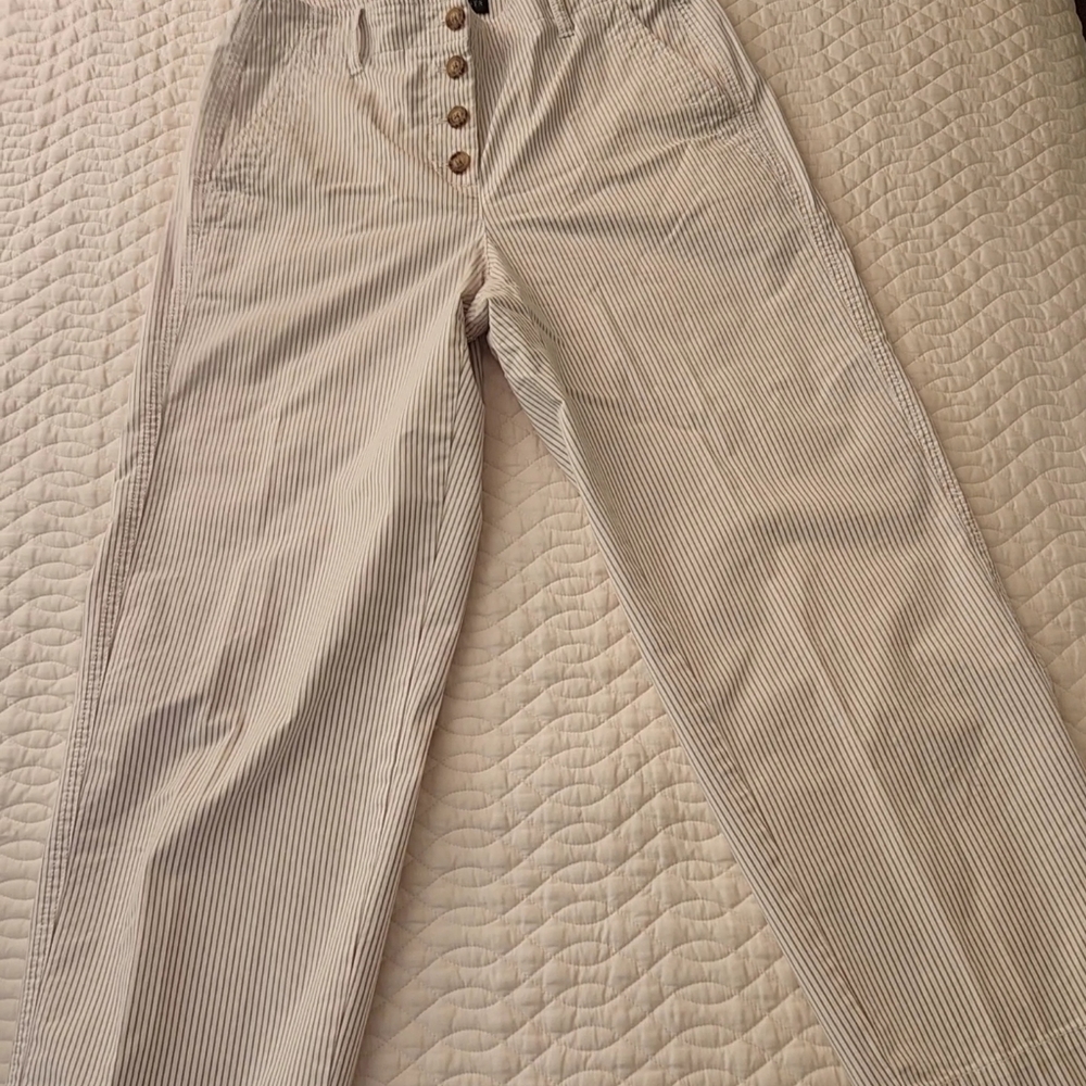 Striped Beige Men's Pants